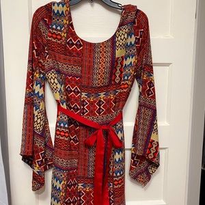 Vintage Boho Dress, Sz Med, Great Condition